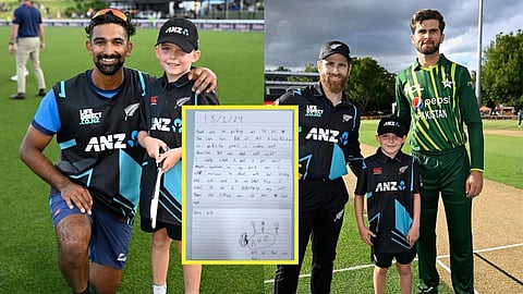 New Zealand vs Pakistan, Toss Boy Letter