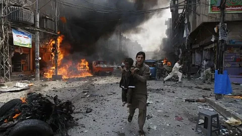Massive Bomb Blast In Peshawar