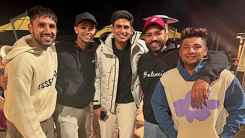 Rohit Sharma, Sarfaraz Khan, Shubman Gill, Dhruv Jurel and Yashasvi Jaiswal