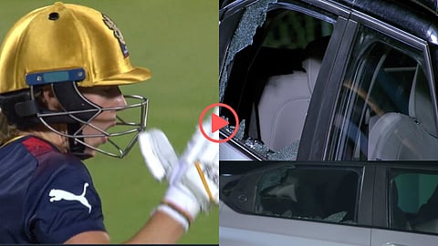 Ellyse Perry Breaks Car Window