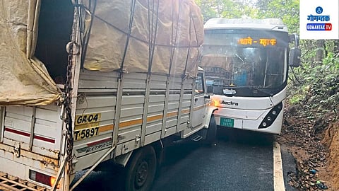 Goa Accident between Kadamba electric bus and cargo jeep on Rede Ghati route
