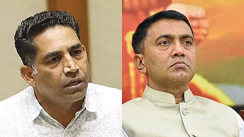 minister govind gaude and cm pramod sawant