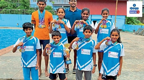 State Level Swimming Competition: राज्यस्तरीय स्पर्धेत २२ सुवर्णांसह एकूण ५४ पदकांची कमाई