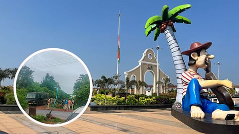 पार्किंग शुल्क वाढीवरुन टॅक्सी चालक संतप्त, मोपावर तणाव; मोठा पोलिस बंदोबस्त तैनात