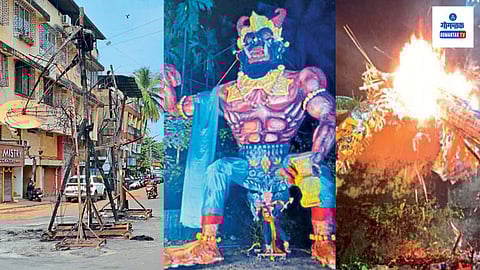 Goa Narakasura Competitions: रात्री दहानंतर मोठ्या आवाजातील ध्वनिक्षेपक लावून ध्वनि प्रदूषण होऊ नये याची खबरदारी घ्यावी, असा स्पष्ट आदेश न्यायालयाने देऊनही दक्षिण गोव्यात कित्येक ठिकाणी रात्री उशिरापर्यंत मोठ्या गोंगाटात नरकासुर स्पर्धा चालू होत्या.