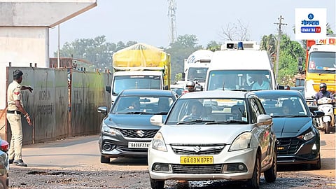 Traffic Police at porvorim flyover