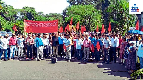 Mormugao Port Doc Workers Protest