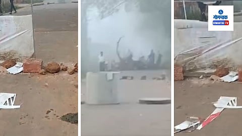 Tense Situation In Sattari Goa: साखळी-पर्ये मुख्य रस्ता रात्रभर बंद ठेवल्याने कामगार वर्गाची तसेच चोर्ला घाट मार्गावर वाहतूक करणाऱ्यांची मोठी गैरसोय झाली