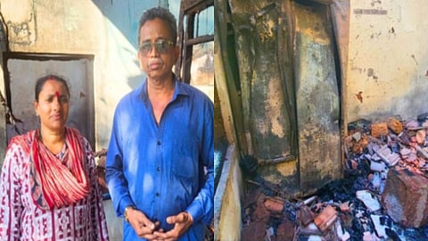Ponda Fire News: केअरटेकर दाम्पत्याचा निवारा आगीत भस्मसात; दागिने, पैसे, महत्त्वाची कागदपत्रे जळून खाक