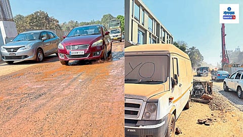 Porvorim Flyover Construction