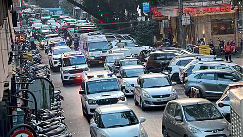 Panaji Traffic Jam: पणजीच्या वाहतूक कोंडीत अडकले 'मुख्यमंत्री', रुग्णवाहिकाही खोळंबली; गोमंतकीय हैराण