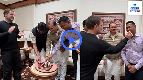 Viral Video: खासदार कॅप्टन विरियातोंना राहुल गांधीनी दिलं Birthday Surprise; प्रियंका गांधींचीही हजेरी