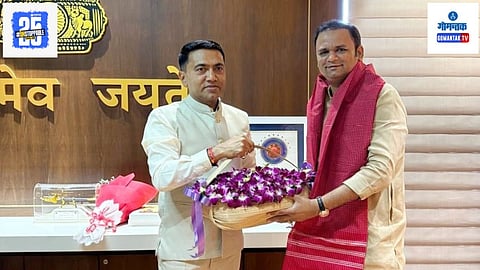Speaker of Maharashtra Legislative Assembly Meet Goa CM Pramod Sawant
