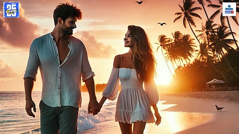 Viral Video: विदेशी वधू, भारतीय वर! हनीमूनसाठी कपल पोहोचलं गोव्याच्या किनाऱ्यावर, पाहा व्हिडिओ