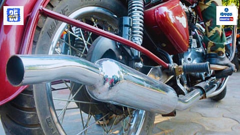 Modified Bike Seized Goa Porvorim