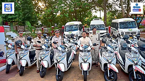 CM Pramod Sawant, Traffic Police Goa vehicles