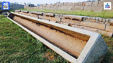 Stone basin in Hampi