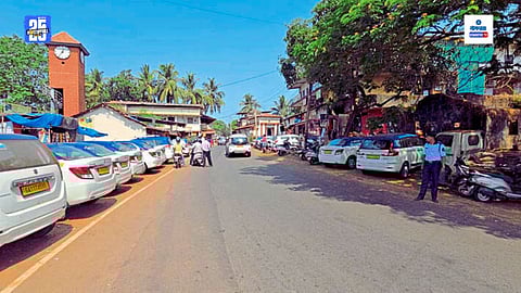 Blue Taxi counter shut Mopa Airport Protest