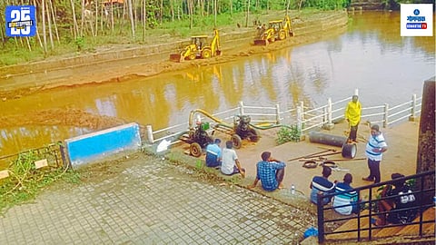 Bicholim river pipeline burst