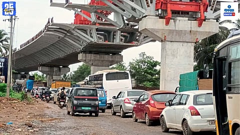 Porvorim Flyover Traffic Jam