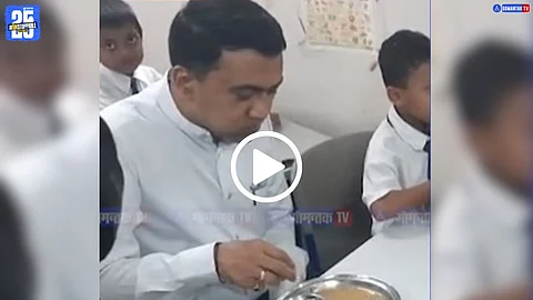 Goa CM Pramod Sawant Viral Video