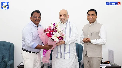 mla Michael lobo cm sawant meet hm amit shah in delhi