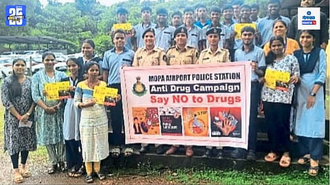 Morjim: भेंडाळे येथे अमलीपदार्थ विरोधी जनजागृती; "कळत-नकळत गुन्ह्यात अडकू नका", पोलिसांचा विद्यार्थ्यांना सल्ला