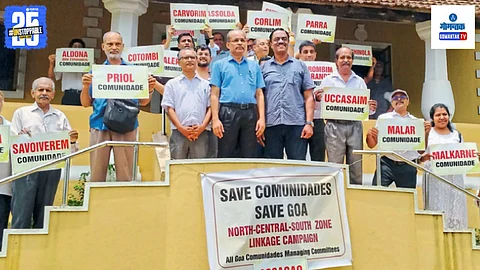 Comunidade Land Goa protest
