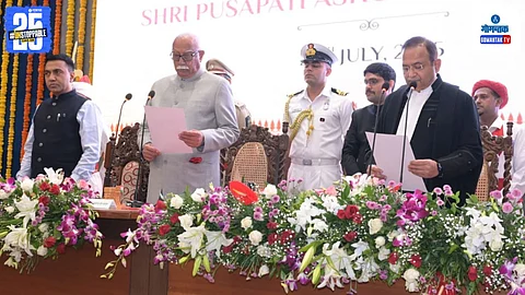 Pusapati Ashok Gajapathi Raju oath taking ceremony