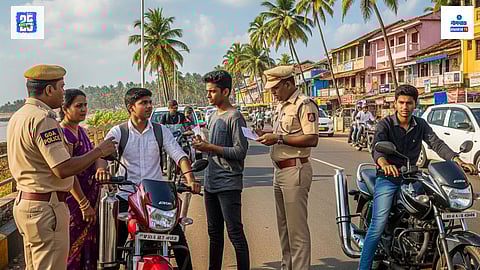 loud silencer penalty Goa