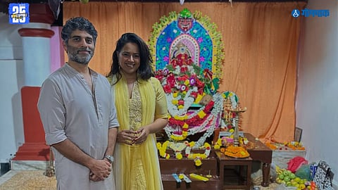 actress sameera reddy ganpati photos