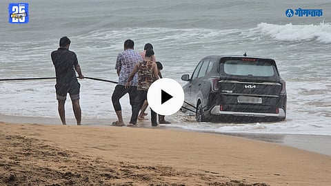 anjuna beach car viral video