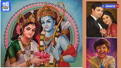 Rangoli art in Goa