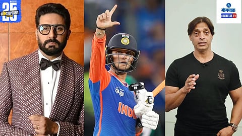 Abhishek Bachchan and Abhishek sharma and shoiab akhtar