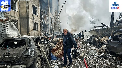 Russia Kyiv Air Attack Video
