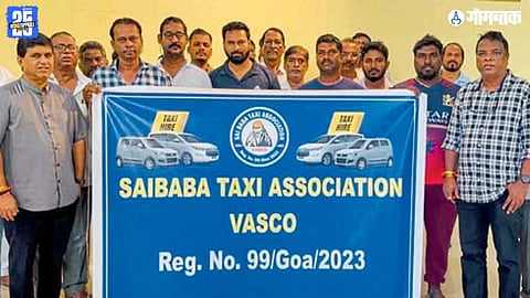 Vasco taxi drivers protest, Vasco private bus issue, Saibaba Taxi Association Vasco