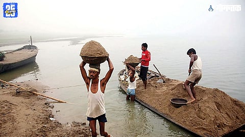 Illegal sand mining in goa