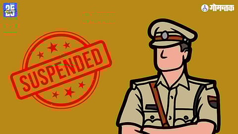 Goa police suspension, Goa police misconduct, Goa police disciplinary action