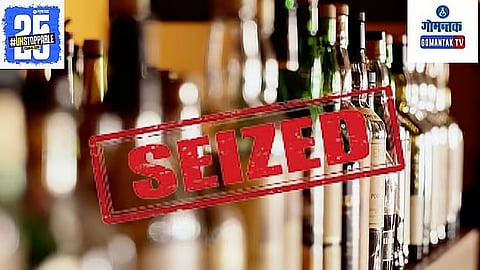 Crime branch seizes liquor boxes in Goa