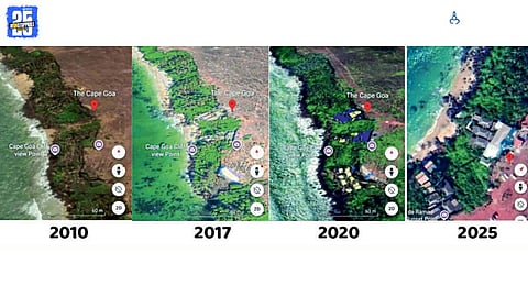 Cabo de Rama Khol hill destruction