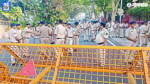Mopa airport taxi protest