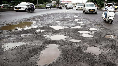 Miserable condition of roads