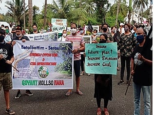 anti coal movement starts in goa