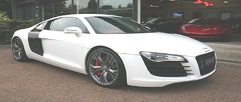 The first Audi car of Virat Kohli  is lying in the police station