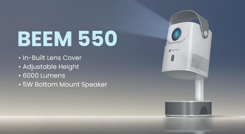 Portronics Beem 550 Smart LED Projector.
