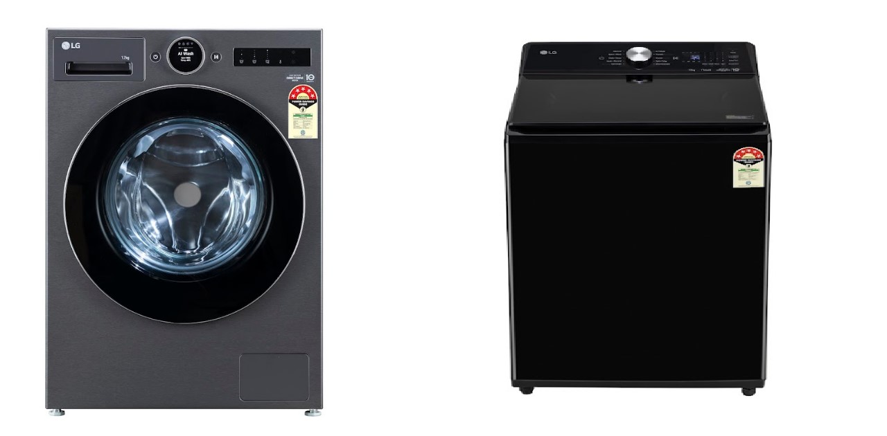 LG's new washing machines with AI DD 2.0 tech.