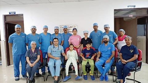 In a rare feat, Army Hospital (R&R), Delhi Cantt performs non surgical transcatheter pulmonary valve implantation in an 8 yr old girl
