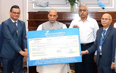 Defence ministry receives final dividend of Rs 224.27 cr from BEL
