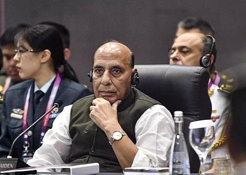 Rajnath Singh at ADMM Plus meeting in Jakarta
