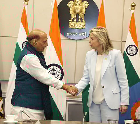 Rajnath holds talks with Dutch defence minister